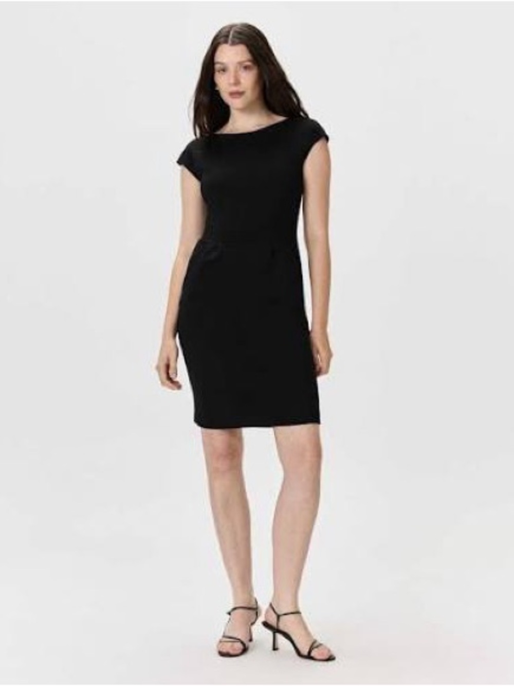 Ultra Stretch Ponte Cap Sleeve Dress